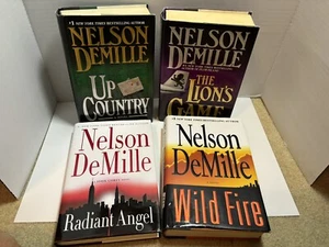 Nelson DeMille Lot Of 4 HC First Edition Printing Suspense Mystery Thriller - Picture 1 of 10