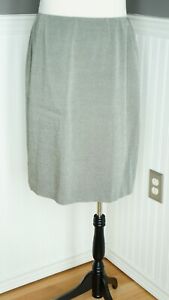 Linda Allard Ellen Tracy Gray Knee Length Pencil Skirt Women's Size 16  