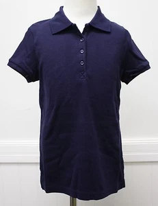 Cherokee Shirt Collar Girls School Uniform Navy Blue Polo Shirt NWTs Nanotex  - Picture 1 of 9