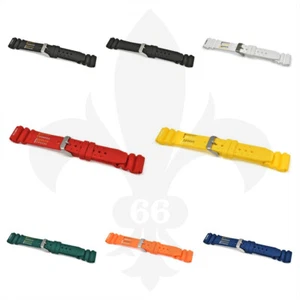 WAVE Gummi Silikon Taucheruhr Armband keine Dekompression Tisch 7 Farben 18-24 mm - Bild 1 von 14
