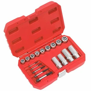 Sealey Bolt Stud & Screw Extractor Set 18PC AK751 For Removing Recessed - Picture 1 of 8