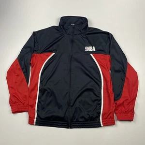 NBA Elevation rot schwarz Langarm durchgehender Reißverschluss Tasche Jacke Größe Herren Large - Bild 1 von 6