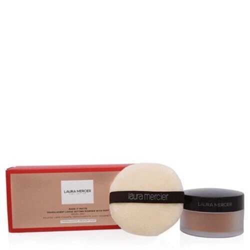 CS Laura Mercier/"Make It Matte" Translucent Medium Deep Loose Powder & Puff - Image 1 of 1