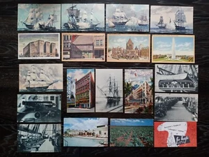 19 Vintage Boston & Massachusetts Postcards - Picture 1 of 11