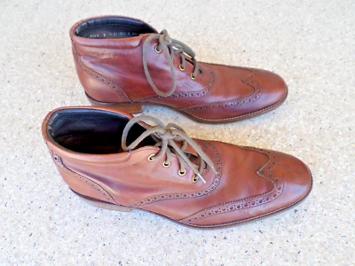 Cole Haan Liam Chukka II Brown Leather Wingtip Ankle Boots. Men's 8 M - Image 1 of 4