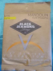 Black Diamond Mandolin Strings, Phosphor Bronze Wound, Light Gauge, N770 - Picture 1 of 2
