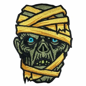 Mummy head embroidered patch | Mummy | horror - Picture 1 of 1