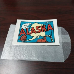 Alaska Vintage Baxter Lane Co. Car Travel Water Dip Sticker Decal - Picture 1 of 1