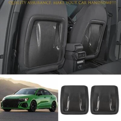 Panel de protección antipatadas asiento trasero fibra carbono para Audi A3 S3 RS3 2022-2023 Foto 1 de 4