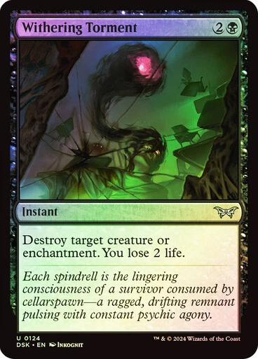 MTG DSK NM *FOIL* Withering Torment - Image 1 of 1