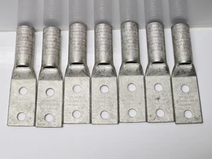 Burndy YAZ382NTCFX Compression Lugs 500 MCM Pink Die L99 2-Hole CU BOX OF 7 NEW - Picture 1 of 4