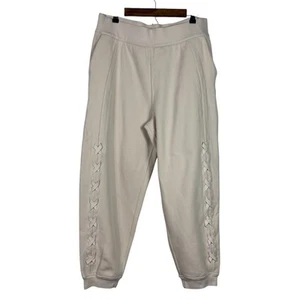 Lululemon Jogger a vita alta con dettagli intrecciati bianco sporco taglia 14 - Foto 1 di 6
