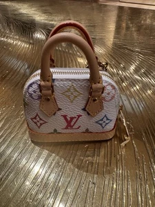 Louis Vuitton X Murakami 2025 WHITE MULTICOLOR MICRO ALMA Authentic NEW M02458 - Picture 1 of 4
