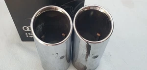 2x Audi Q3 Exhaust Muffler Sport Tail Pipe Tip Set 8U0253825 - Picture 1 of 12