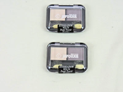 LOTE DE 2 sombras de ojos Jordana ES Duo (0,078 oz/2,2 g) pastel melocotón/brezo Foto 1 de 3