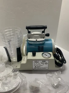 S330A SCHUCO PORTABLE SUCTION PUMP W/ New 5x New Suction Canister And Lids Set - Picture 1 of 8