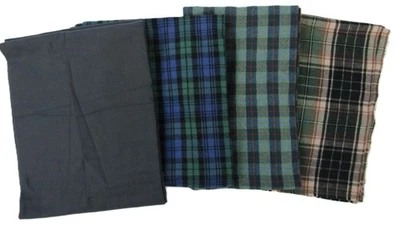 Flannel Material 4 Patterns - all 60" wide x appx 24" length - 10 lbs ~ 10 yards - Image 1 of 3