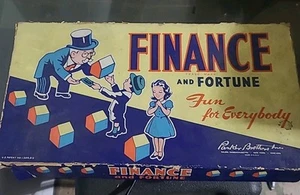 RARE 1936 FINANCE AND FORTUNE PARKER BROTHERS BOARD GAME PRE-MONOPOLY Box - Picture 1 of 6