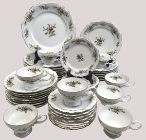 Juego de China Johann Haviland 'Mose Rose', Servicio para 8, 48 Piezas Juego Cuencos Platos+ - Imagen 1 de 21