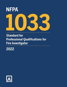 NFPA 1033 Standard for Professional Qualifications for Fire 2022 PB USA STOCK - Picture 1 of 4