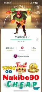 Pokémon Go - Shiny Machamp Gigantamax  -  Tra De Fast - P’TC - Read description - Picture 1 of 1