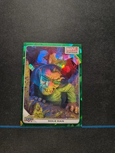 2023 UD Marvel Platinum High Series Green Crackle /99 MOLE MAN #5 A9 - Picture 1 of 2