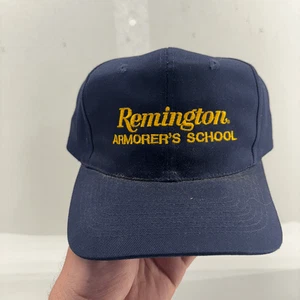 Remington Armorer's School Cap Hat Navy Adjustable Snapback - Picture 1 of 8