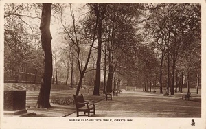 Queen Elizabeth's Walk Grays Inn Tucks RP Postcard (H696) - Picture 1 of 3