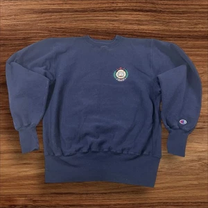 Champion Reverse Weave LBI USA marineblaues Sweatshirt mit Rundhalsausschnitt Herren Large - Bild 1 von 8