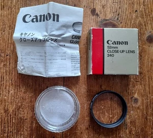 Vintage Canon 52mm Close -Up Lens 240 - Japan - Picture 1 of 11