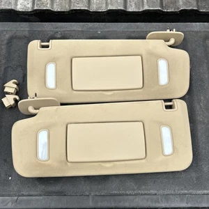 2007-2014 Chevy GMC Cadillac Pair of Left & Right Sun Visors Illuminated w/clips - Picture 1 of 4