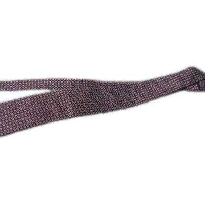 Corbata para hombre Giorgio Brutini borgoña con diseño geométrico azul y beige Foto 1 de 4