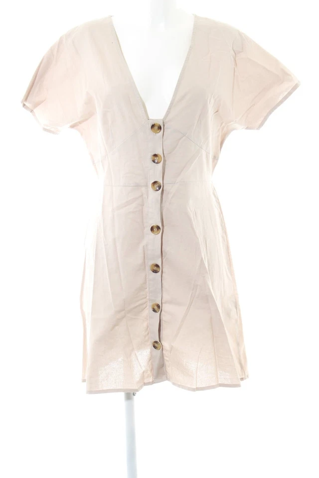 ASOS Vestido de manga corta Mujeres Vestido Talla EU 40 beige claro look casual - Imagen 1 de 4