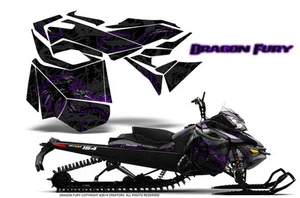 SKI-DOO REV XM SUMMIT SNOWMOBILE CREATORX GRAPHICS KIT DRAGON FURY PURPLE BLACK - Picture 1 of 1