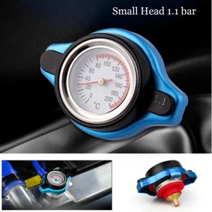 1.1 bar Small Head Universal Car Thermost Radiator Cap Water Temp Gauge Cover - Foto 1 di 9