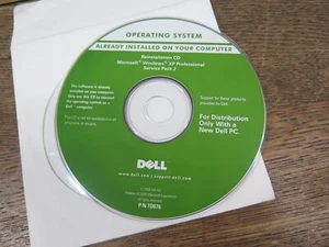 Dell Microsoft Windows XP Professional SP2 Reinstallation CD OEM Media Disc - Picture 1 of 5