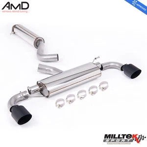 Gen 2 Yaris GR Milltek Exhaust Resonated GPF Back Black Tips SSXTY201 - Picture 1 of 5
