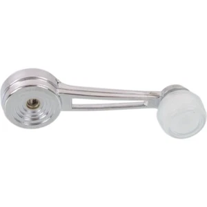 New Window Crank Chrome Body-White Knob Front Fits 73-96 Ford F-250 D3AZ6523342A - Picture 1 of 5