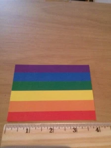 LGBT Stickers GAY PRIDE RAINBOW FLAG Support Gay Lesbian Tranny Bi(lot of 10) - Picture 1 of 5