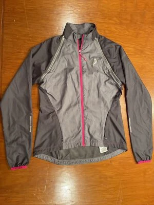 Pearl Izumi Elite Barrier Bike Jacket Women Medium Monu Grey Convertible Cycling - Image 1 of 4