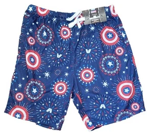 Aeropostale Marvel Captain America Herren Lounge Shorts Limited Edition, Schild - Bild 1 von 1