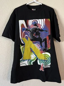 Vintage X-Games Graphic Print Black T Shirt Skateboarding BMX Size Large - Picture 1 of 7