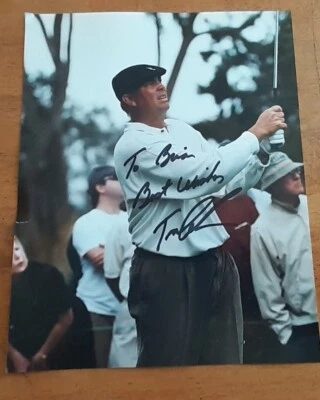 Foto a color firmada por Tom Lehman de 8"x10" PGA Golf Foto 1 de 2