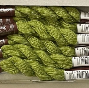DMC Wool Embroidery Floss Broder Medicis Bright Green 8341 27.3yd Skein Box Of 6 - Picture 1 of 5