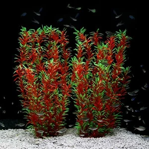 Aquarium Decor Plastic Plants Extra Large 21 Inches Artificial Fish Tank Pla... - Picture 1 of 5