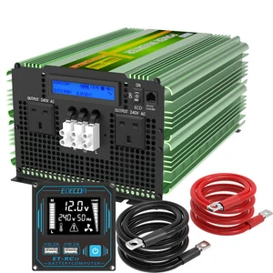 EDECOA Pure Sine Wave Inverter 12V to 240V 3500W 7000W Power Converter Remote V4 - Picture 1 of 10