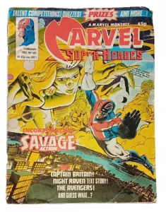 Marvel Comics Super Heroes Nr.382 Feb 1982 Comic Avengers Captain Britain - Bild 1 von 8