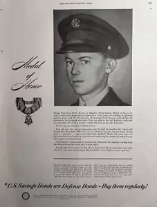 1951 U S Savings Bonds Medal Of Honor Melvin Brown Mahaffey Korea VTG Print Ad - Picture 1 of 1