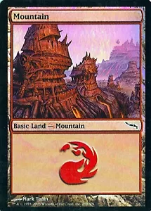 MTG - Mirrodin - Mountain #299 - Foil - Various conditions - Picture 1 of 1