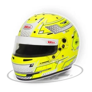 Bell RS7-K Stamina Yellow Full Face Helmet Kart Racing size:S-XL Snell K2020 - Picture 1 of 1